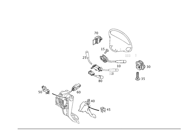 2035450010 - Electrical Equipment and Instruments: Switch for Mercedes-Benz Image image