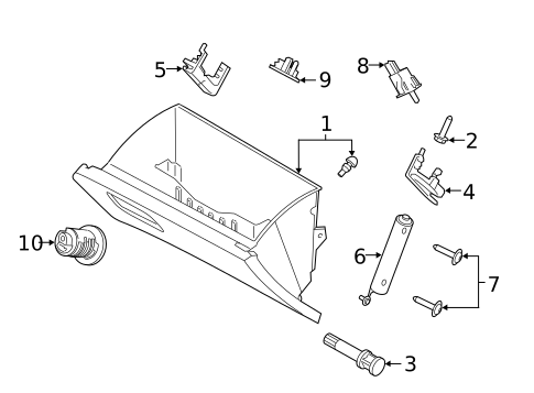 Glove Box for 2021 Ford Ranger #0