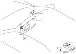 51168243575 - : Sun Visor Bracket for BMW Image