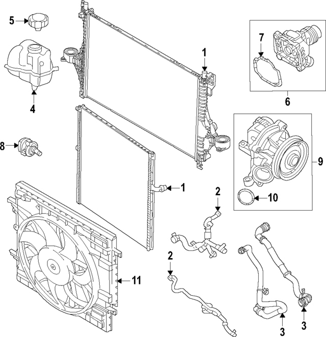 32411173 - Cooling System: Upper Hose for Volvo: S60, V60 Cross Country Image