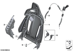52108067466 - Seats: Backrest Frame, Right for BMW Image