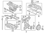 114105BAA00 - Engine: Timing Cover for Honda Image