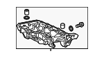 112005BAA00 - Engine: Oil Pan for Honda: Civic, HR-V Image image