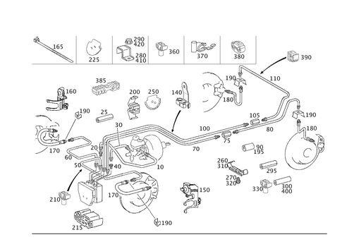 Brake Lines for 2004 Mercedes-Benz C32 AMG #0