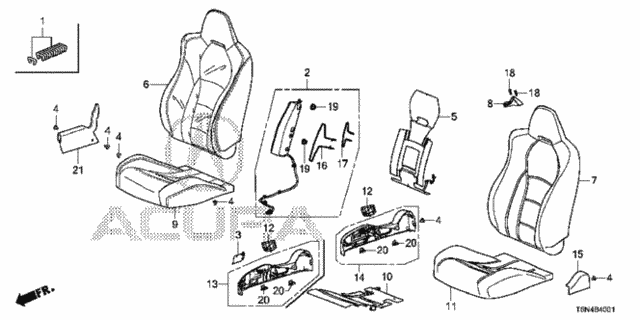 Seat (R.) for 2017 Acura NSX #0