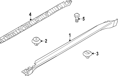 Exterior Trim - Pillars for 2008 BMW X5 #1