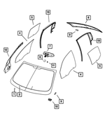 68018347AB - : Windshield for Mopar Image