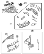 5017539AB - Body Sheet Metal Except Doors: Cowl Side Panel, Left for Mopar Image