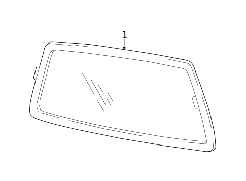 Glass & Hardware - Back for 2003 Dodge Ram 3500 #0