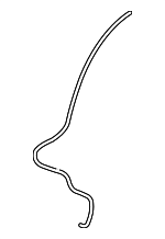 9J70031047 - Body: Windshield Washer Hose for Hyundai Image