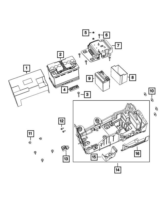 6508659AA - Electrical: Hex Head Screw And Washer for Mopar Image