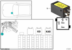61356903410 - Vehicle Electrical System: Control Unit, Rear Fog Light for BMW Image