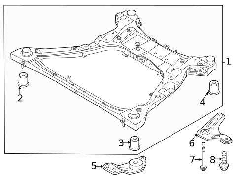 Suspension Mounting for 2024 Hyundai Sonata #0