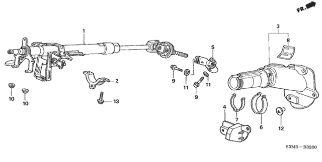 Steering Column for 2002 Acura CL #0