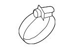 909170026 - Fuel System: Filler Pipe Clamp for Subaru Image