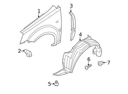 Fender & Components for 2009 Kia Rio5 #0