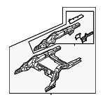 41007413072 - Body: Rear Rail Assembly for BMW: 740e xDrive, 740i, 740i xDrive, 745e xDrive, 750i, 750i xDrive, M760i xDrive Image