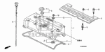 90013PNC010 - Engine: BOLT A, PLUG HOLE COIL COVER for Honda Image