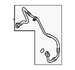 LR173206 - : A/C Refrigerant Discharge Hose for Land-Rover Image