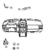 68110972AA - Electrical: Instrument Panel Switch for Mopar Image image