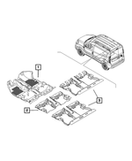 5YH01KA9AA - Interior Trim: Rear Floor Carpet for Mopar Image