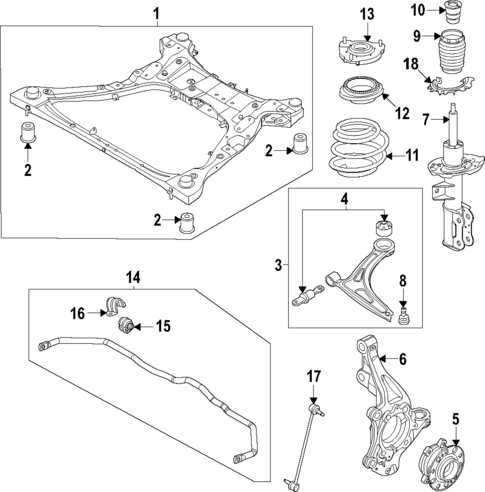 Suspension Components for 2025 Hyundai Tucson #1