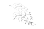 1779205603 - Rear Seat Bench: Padding, Rr Seat Cushion for Mercedes-Benz Image