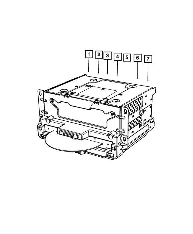 5091138AG - : Multi Media Radio for Mopar Image