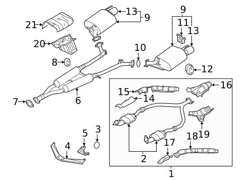 Exhaust Components for 2017 INFINITI Q70 #0