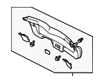 7224A038 - : Lower Trim Panel for Mitsubishi: Lancer Image