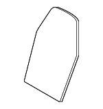 52107326605 - Body: Seat Back Pad Support for BMW: 530e, 530e xDrive, 530i, 530i xDrive, 540d xDrive, 540i, 540i xDrive, 640i xDrive Gran Turismo, 740e xDrive, 740i, 740i xDrive, 750i, 750i xDrive, M5, M550i xDrive, M760i xDrive Image