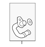 6M121486F - Cooling System: Water Feed Tube for Audi Image