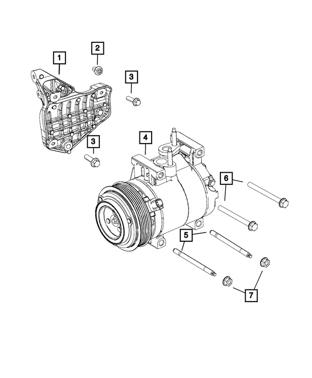 68029490AA - Air Conditioners and Heaters: Bolt for Mopar Image