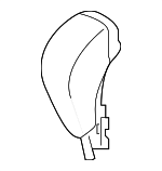 54131TG7A82ZA - : 2017-2019 Honda Ridgeline - Knob Sub-Assembly Select Lever *NH900L* (Deep Black) for Honda: Ridgeline Image