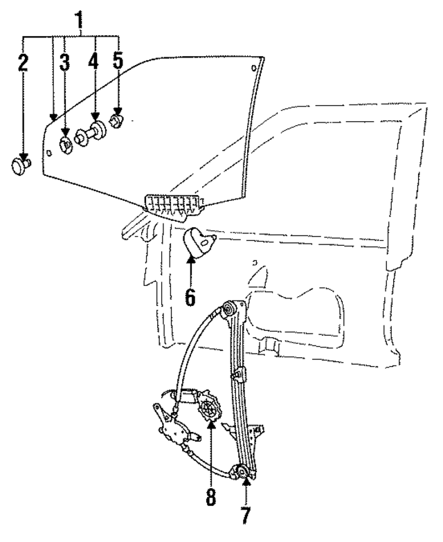 4A0959801 - Electrical: Window Motor for Audi Image