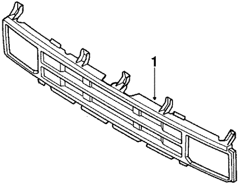 Grille & Components for 1989 Nissan Pathfinder #0