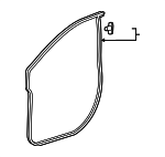 72310THRA01 - : Door Weather-Strip for Honda: Odyssey Image