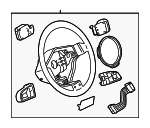 8T0419091AWUL - : Steering Wheel for Audi: A4, A4 Quattro, A5 Quattro, S4, S5 Image