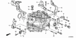 21104PPP000 - Transmission - Manual: PLATE M, OIL GUIDE for Honda Image