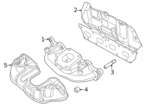 Exhaust Manifold for 2019 Fiat 500 #1