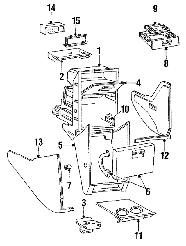 4311086 - Body: Console Housing Mount Bracket for Mopar Image