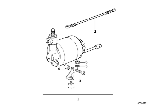 7119902984 - Frame and Mounting Parts: Fillister-Head Screw - M8X40-8.8-zns3 for BMW-Motorrad Image