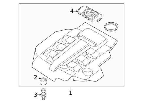 Engine Appearance Cover for 2009 Audi Q7 #0