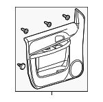 25898226 - Body: Door Trim Panel for Buick: Terraza | Chevrolet: Uplander | Pontiac: Montana | Saturn: Relay Image