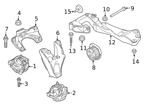 Engine & Trans Mounting for 2015 BMW 435i xDrive Gran Coupe #0