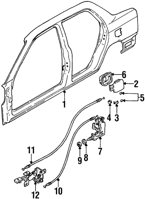 Quarter Panel & Components for 1999 Suzuki Esteem #1