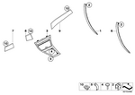 51453427963 - : Wood Panel, Instrument Panel, Ash, Center for BMW Image