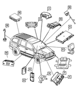 5026173AF - : Control Module Receiver for Chrysler: Aspen | Dodge: Dakota, Durango Image