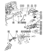 55351186AA - Steering: Steering Column Support for Mopar Image