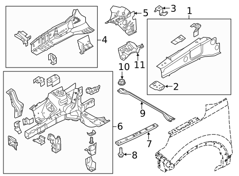 Structural Components & Rails for 2016 Ford Explorer #0